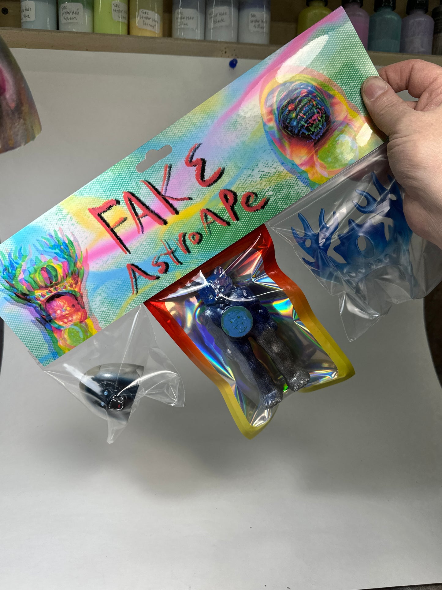 FAKE AstroApe: Blue/Silver Mica/Glitter