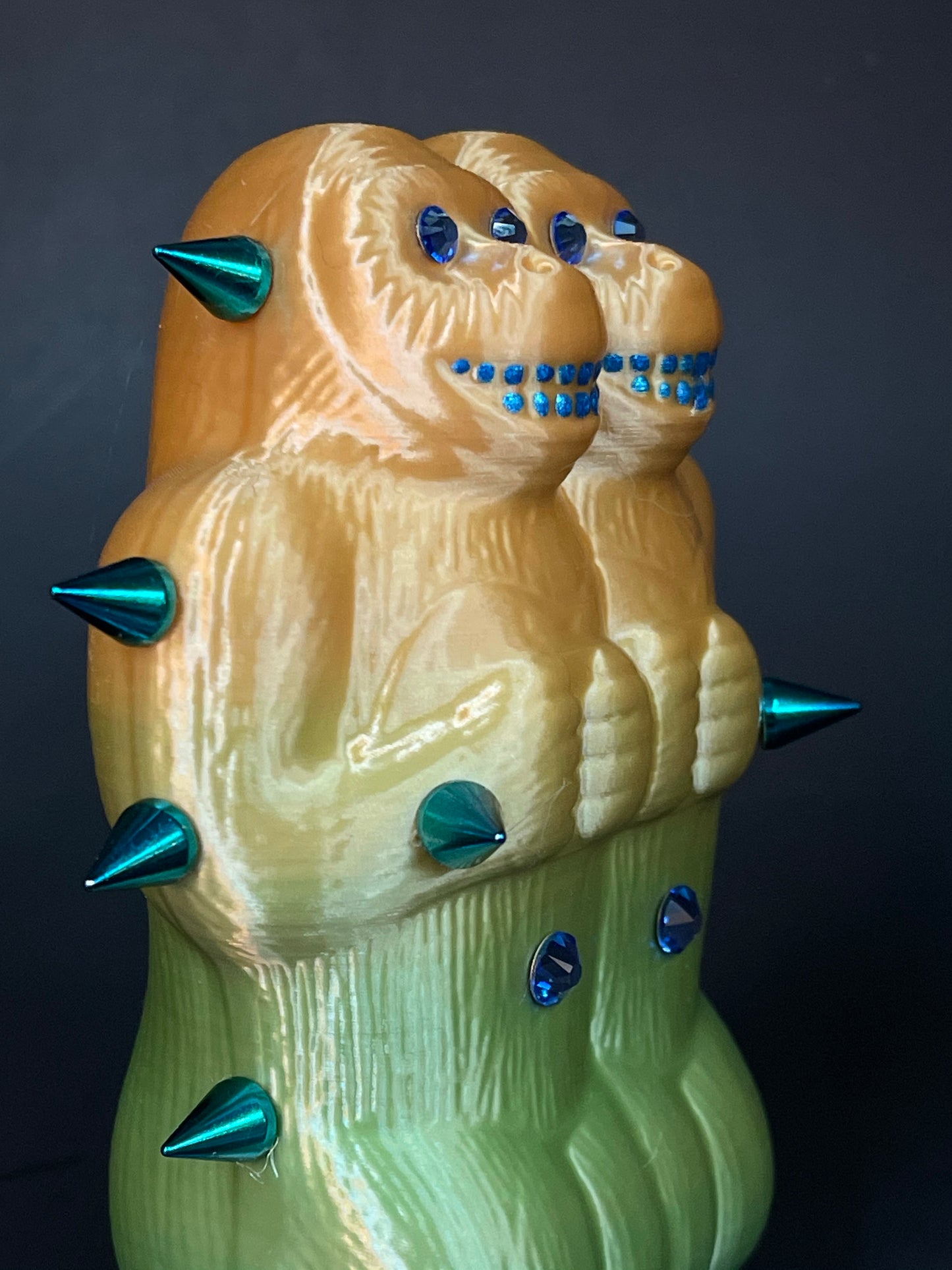 Double Happy Ape: Green/Yellow/Blue