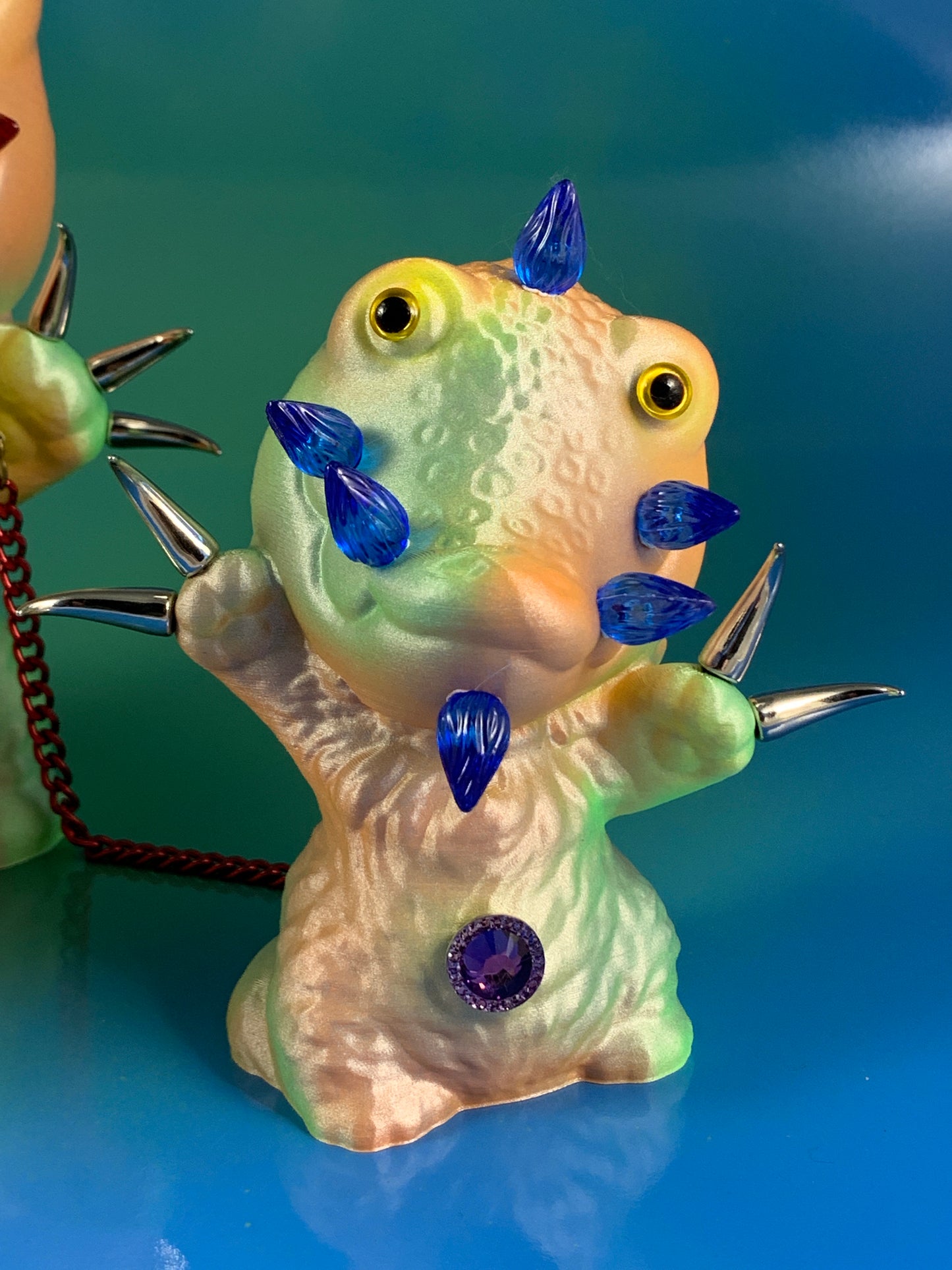 Metallic Pastel Croc Head Cats