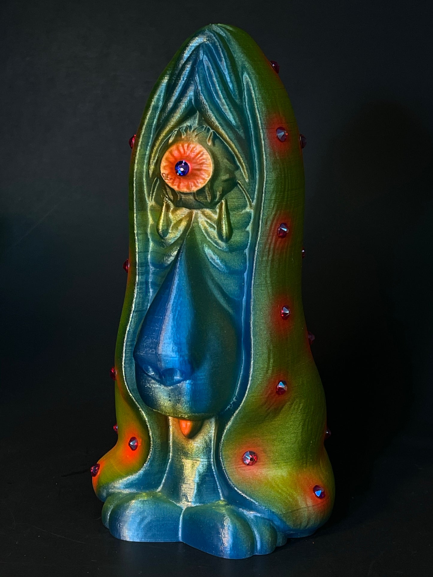 Cyclops Sad Dog: Blue/Yellow/Orange