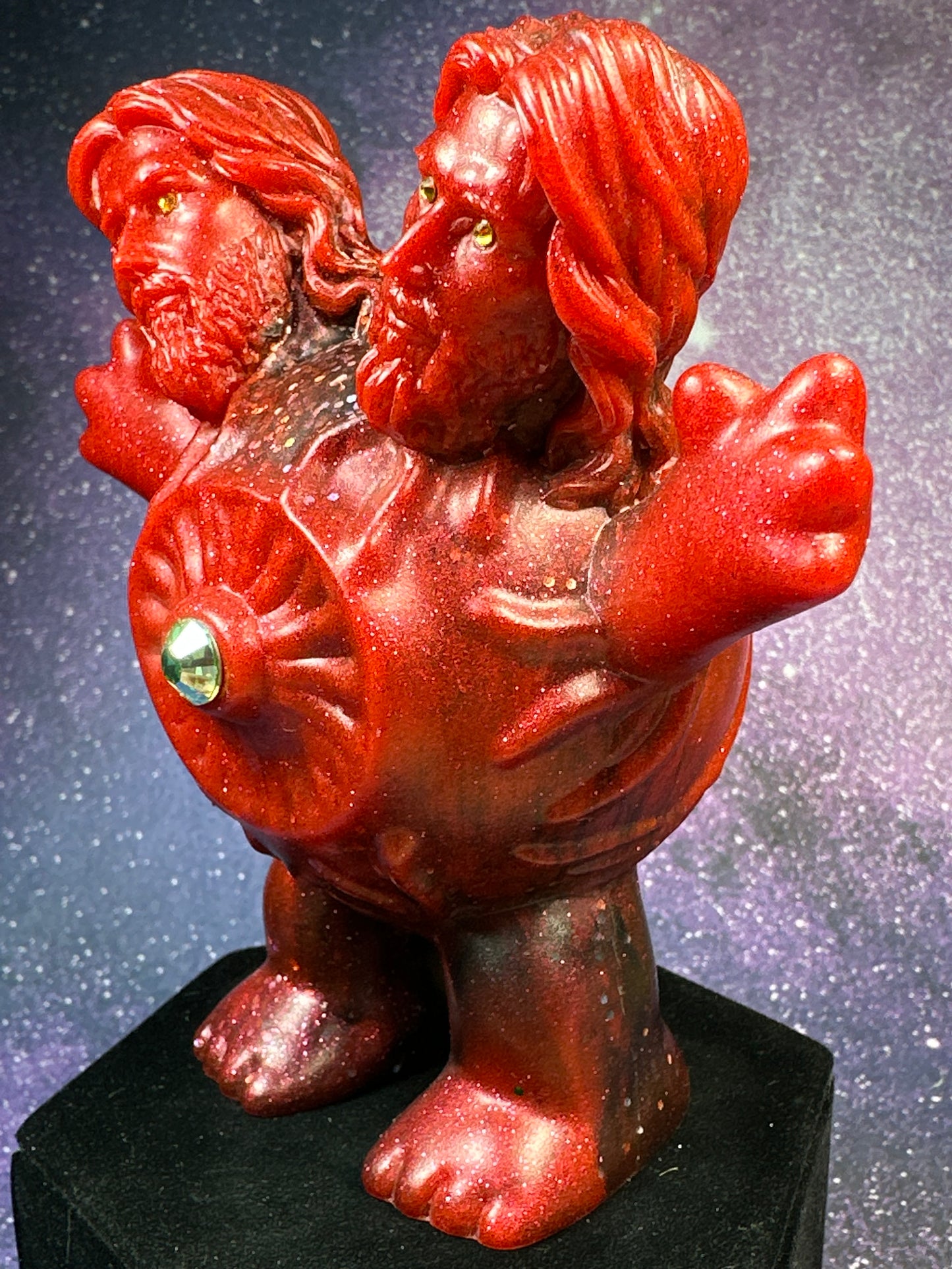 Jesus Christ Eyeball Troll: Black Glitter World Tour