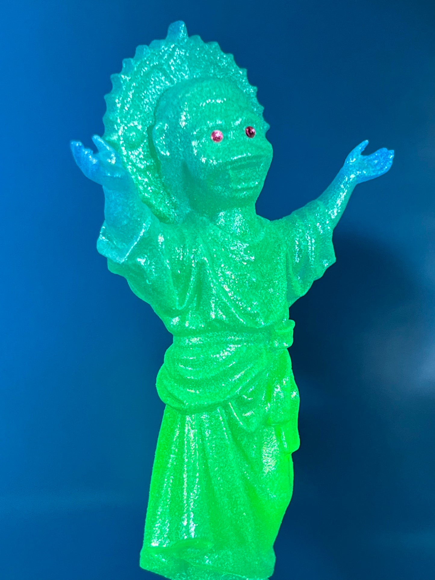 The Child Ape Jesus: Glow in the Dark Green/Blue
