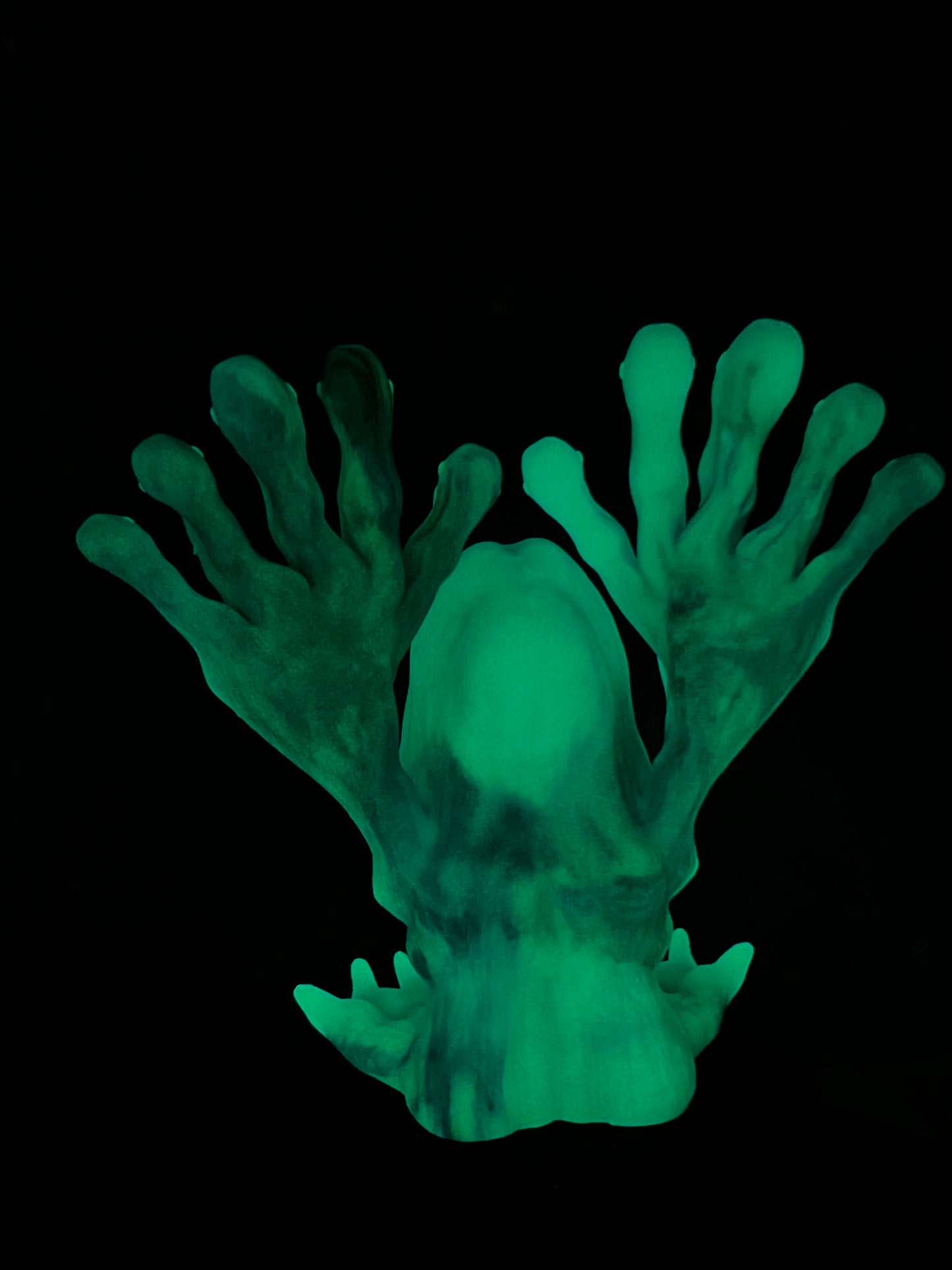 Ape Fingers Beast: Glow in the Dark Blue Wave Marbled