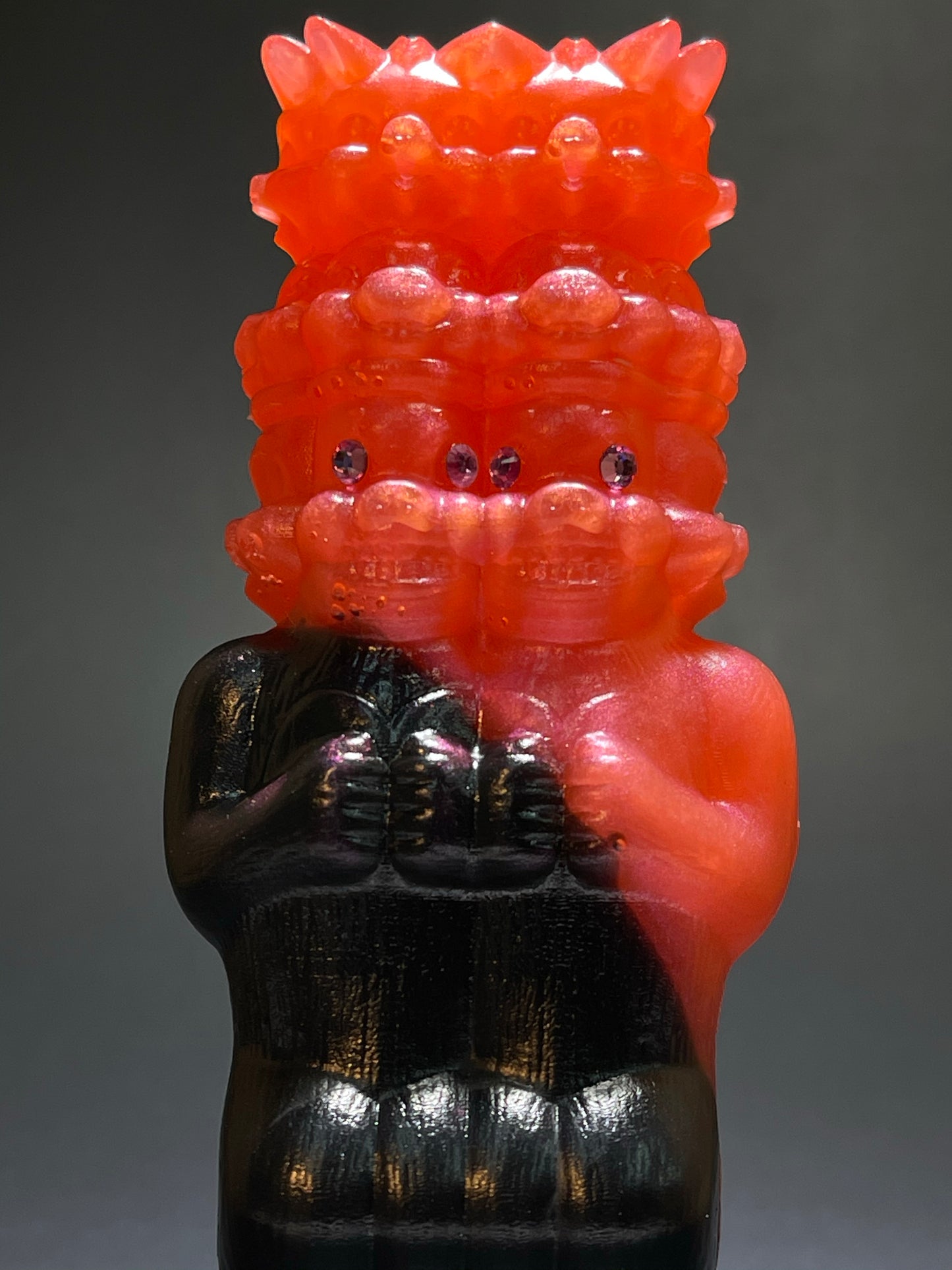 Double Pig Stack Ape: Pink/Black Fade