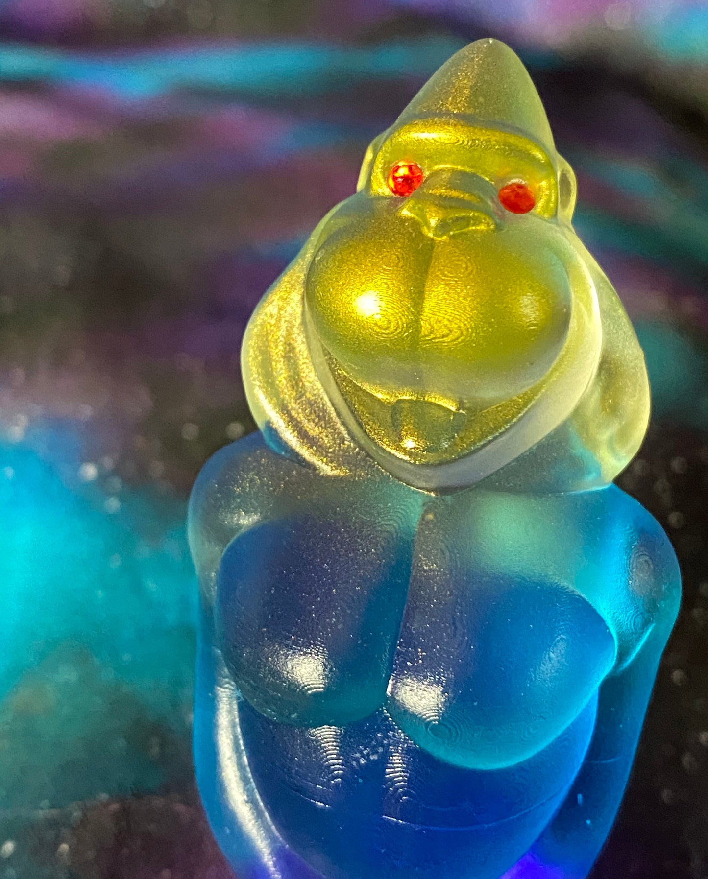 Resin Apes: Purple/Blue/Clear/Yellow