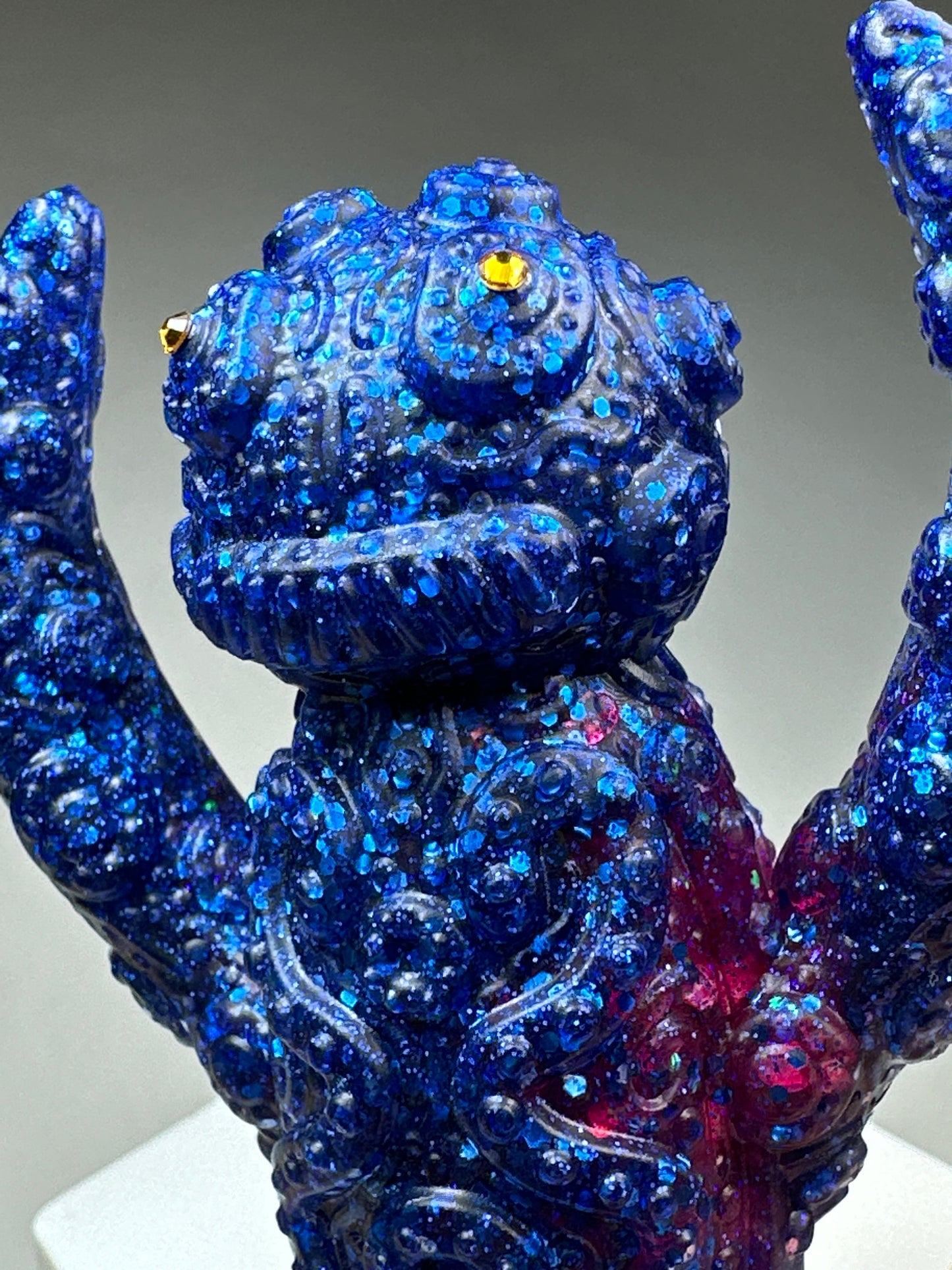 Robot Zee Row: Blue/Pink Glitter