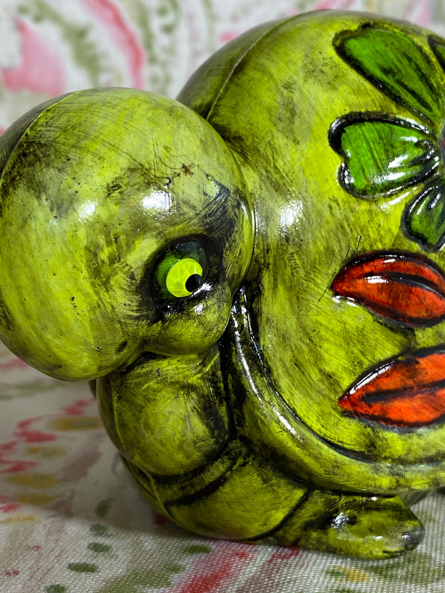 Flower Turtle Green/Orange