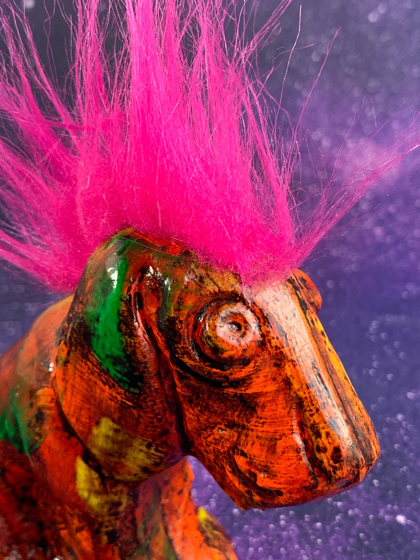 Mister Sad Dog with Good Pink Hair