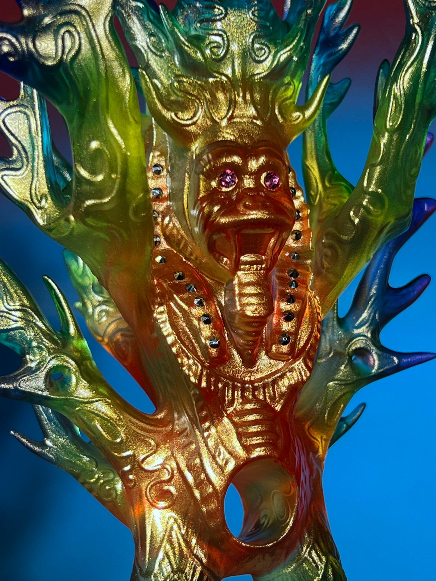 Sphinx Ape Glyph: Chrome Gold Rainbow