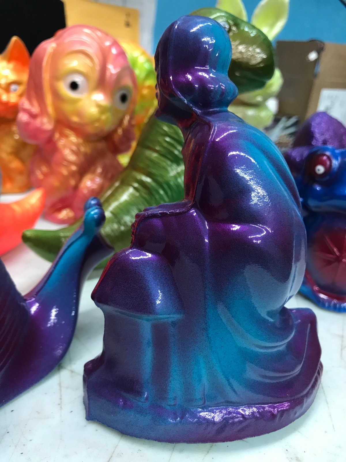 Joseph and his Snail (purple and blue)