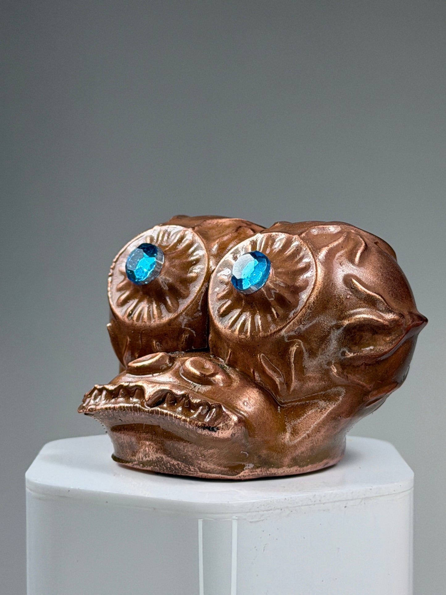 Eyeball Freak Head: Copper Plated Hard Times