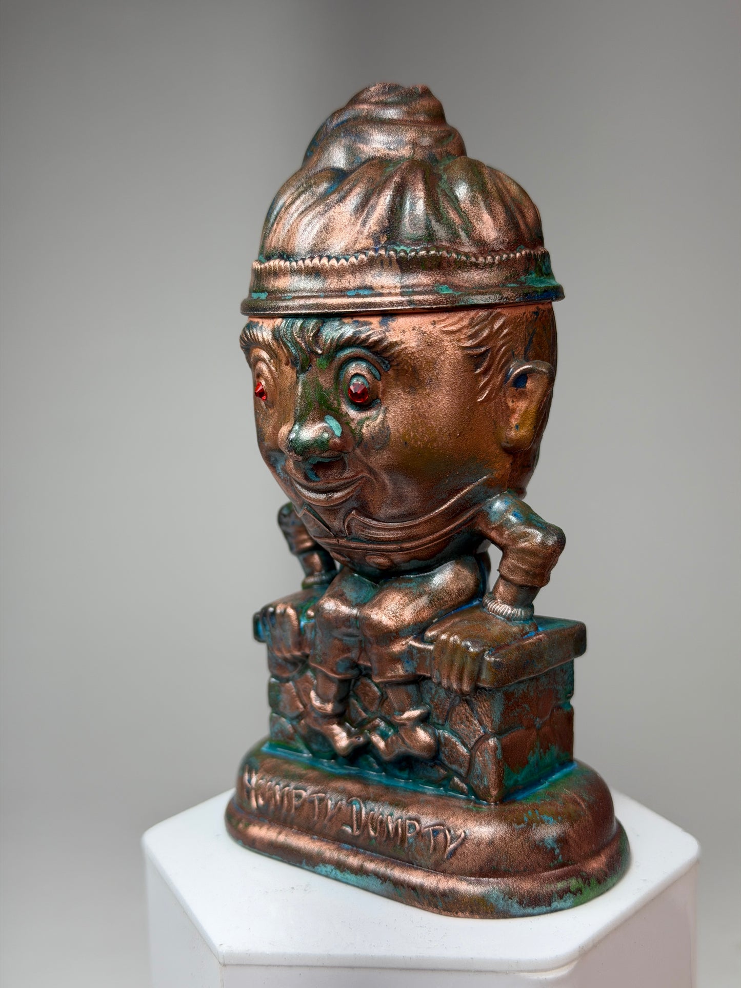 Humpty Dumpty, the Holy Son: Copper Plated Wall