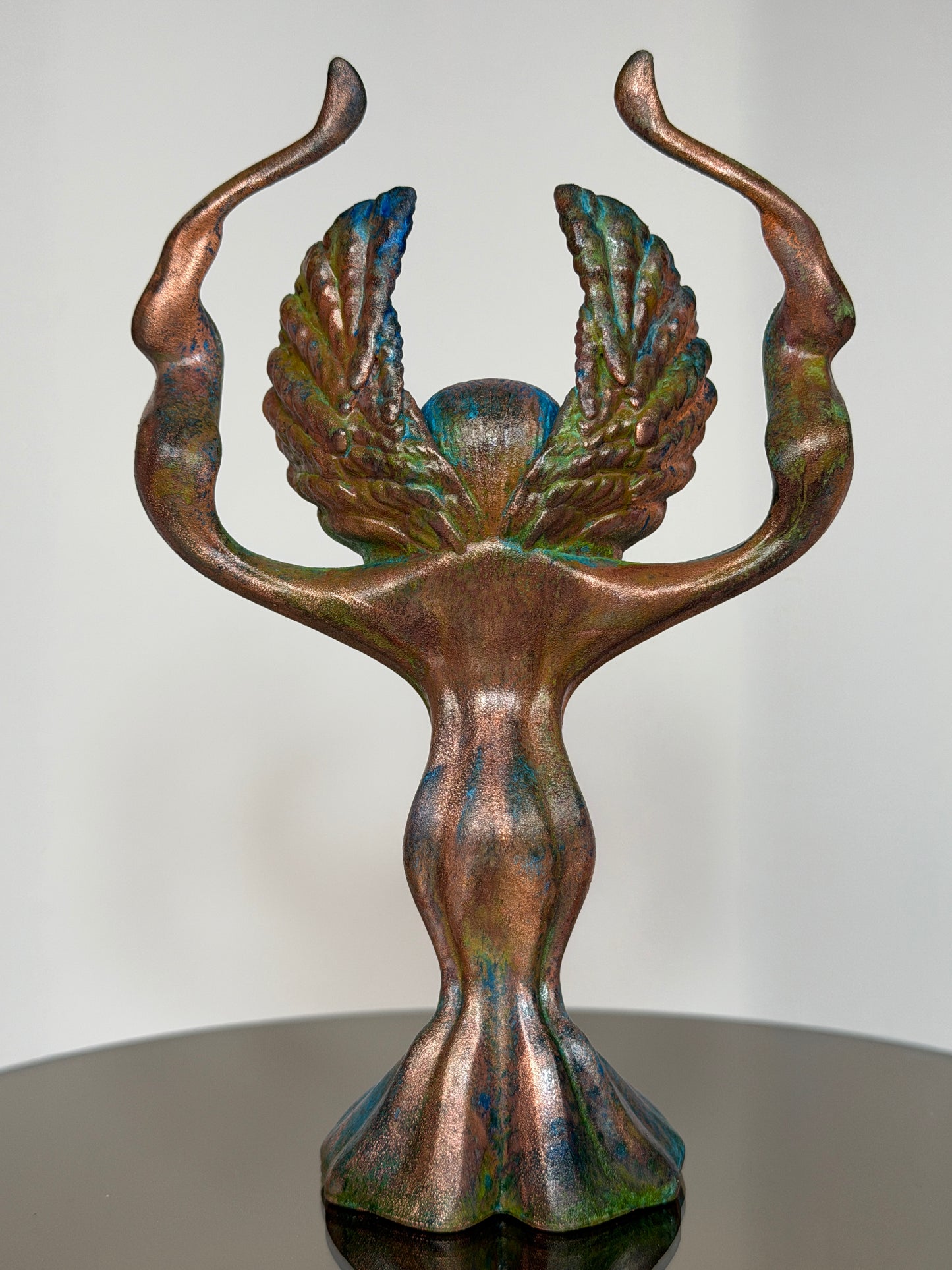 Adult Cherub Ape: Copper Plated Tall Complications