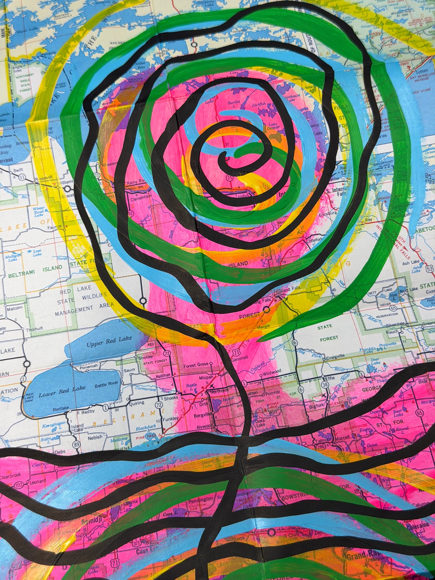 1970 Skelly Oil Minnesota Map