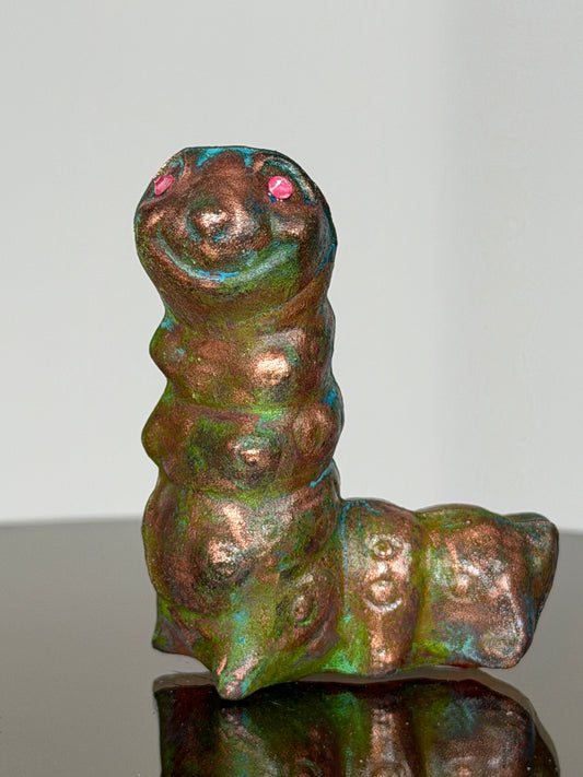 Old Worm: Copper Plated Ceramic