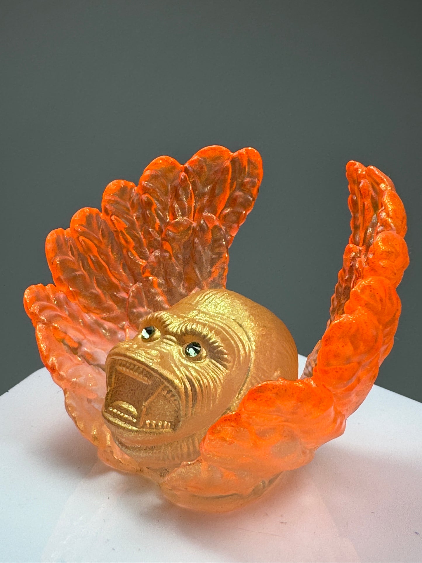 Cherub Ape: Orange and Gold