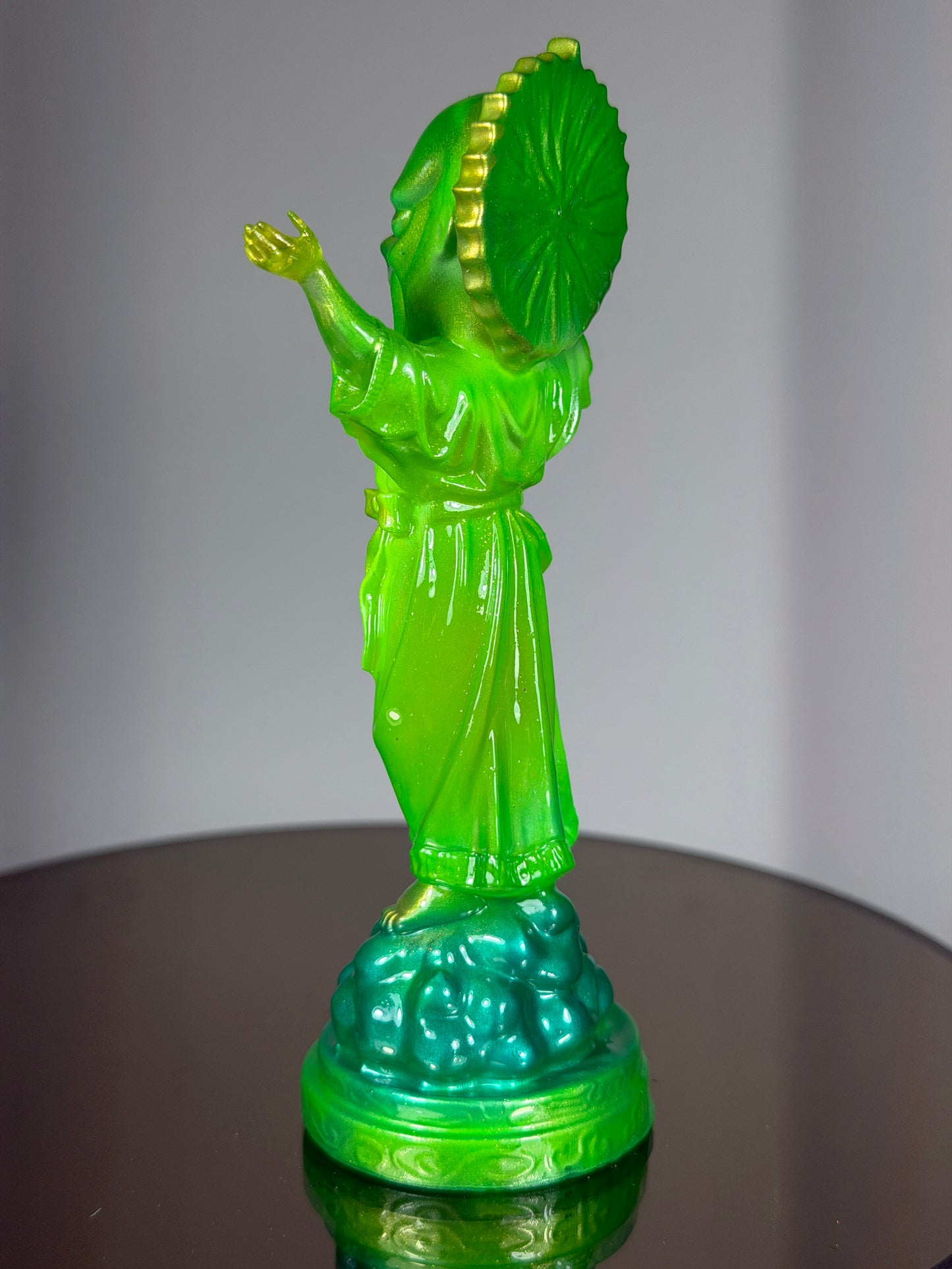 Tango Christ: Glow Eyes Green - Painted by Ashley Alvarado