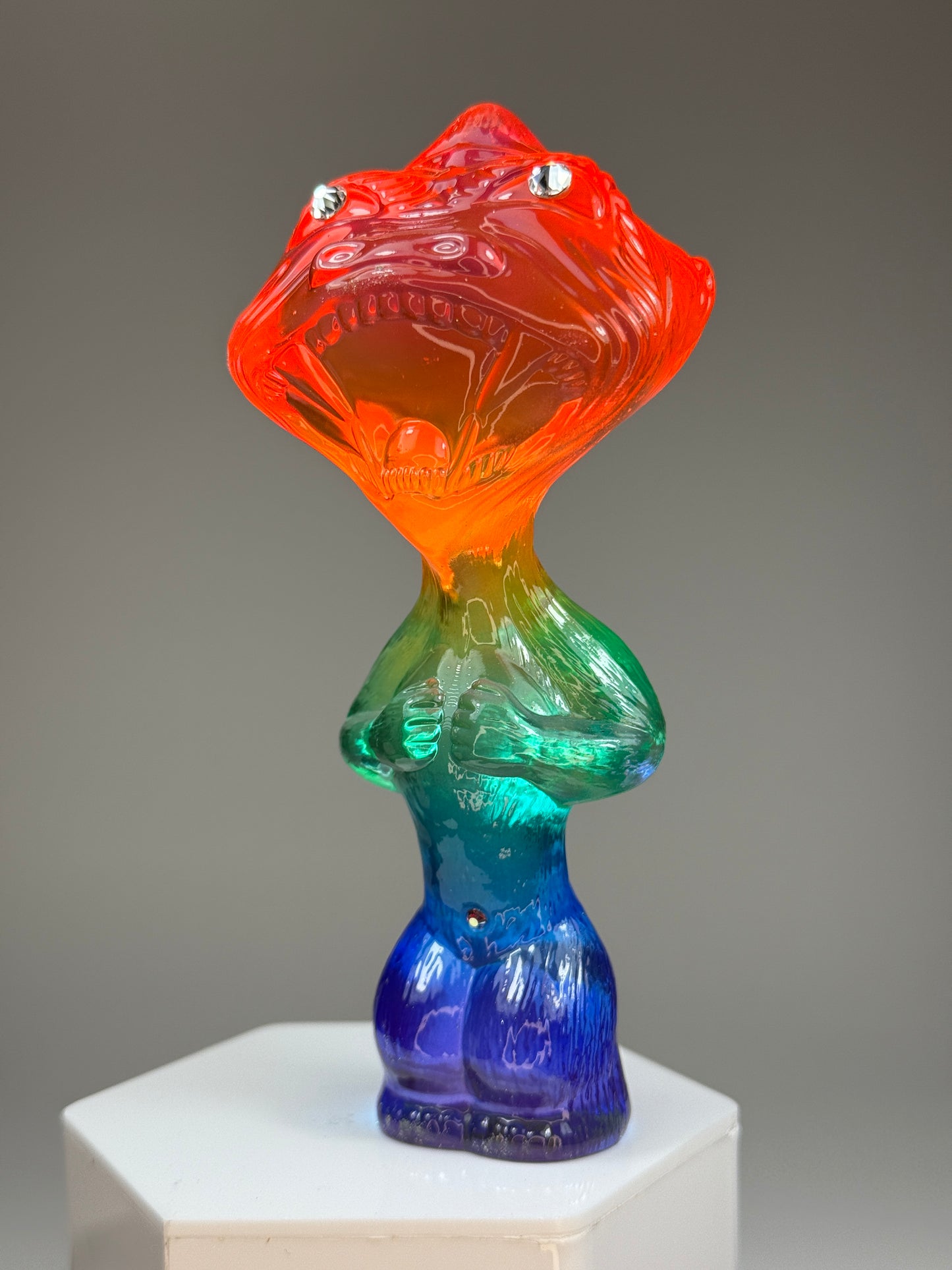 Fisheye Ape: Transparent Rainbow