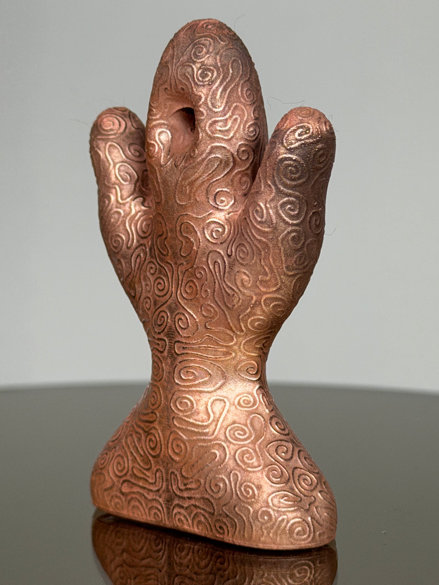 Glyph Number One: Copper Plated Polished