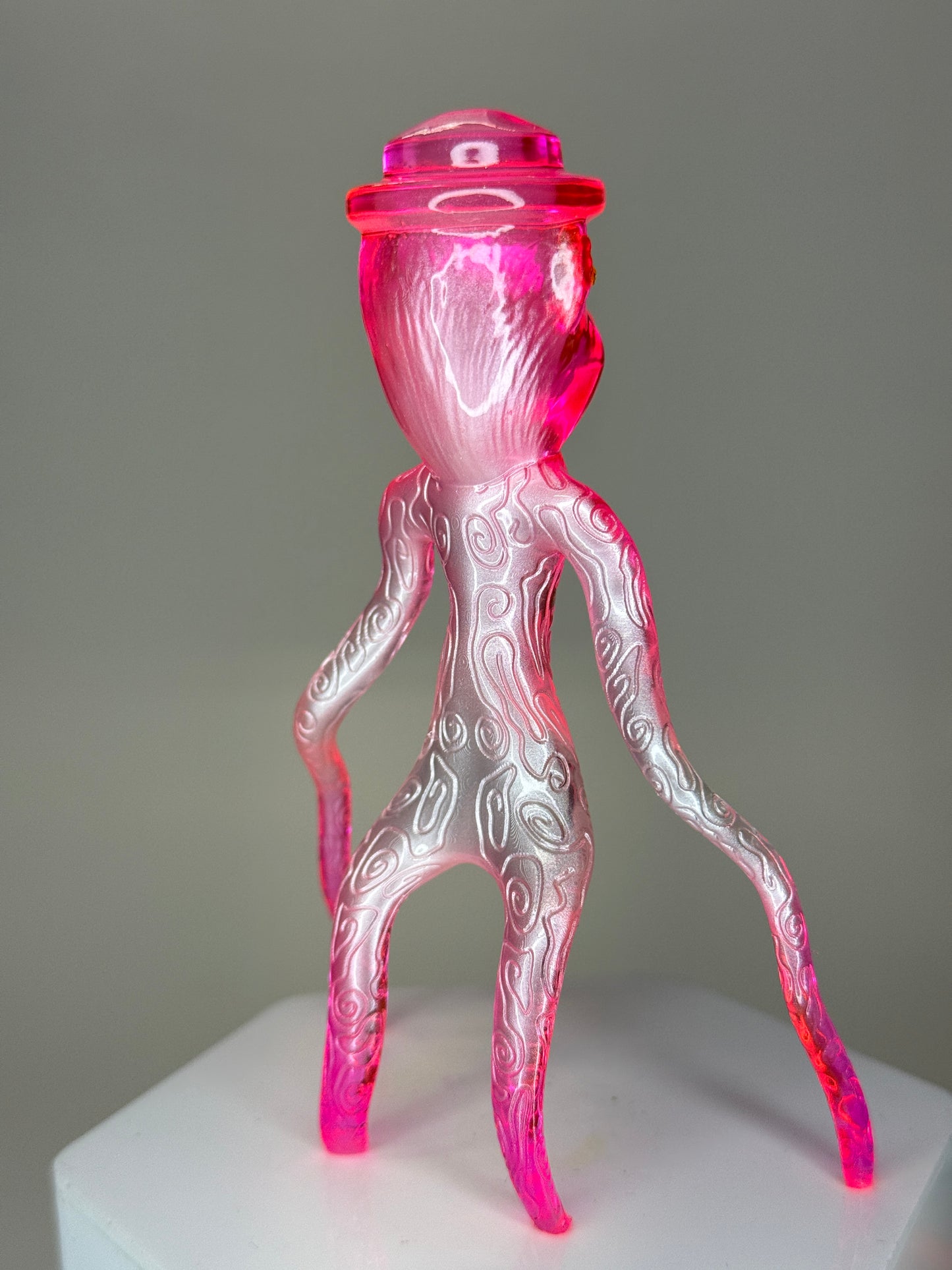 Bear Creeper: Pink/Silver