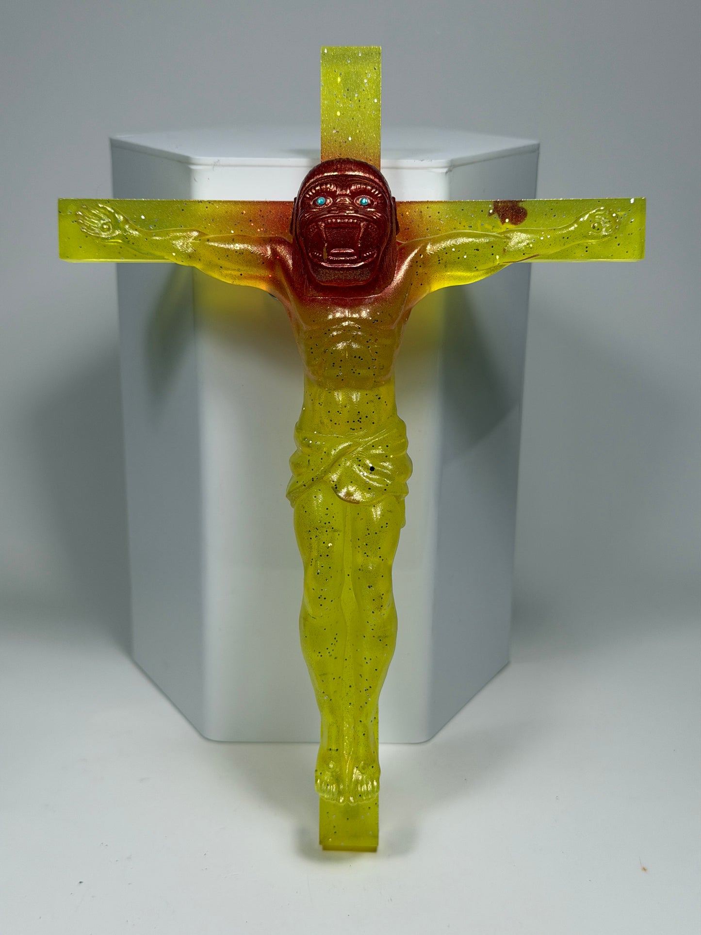 Christ on the Cross but he is an Ape (Big Choice)