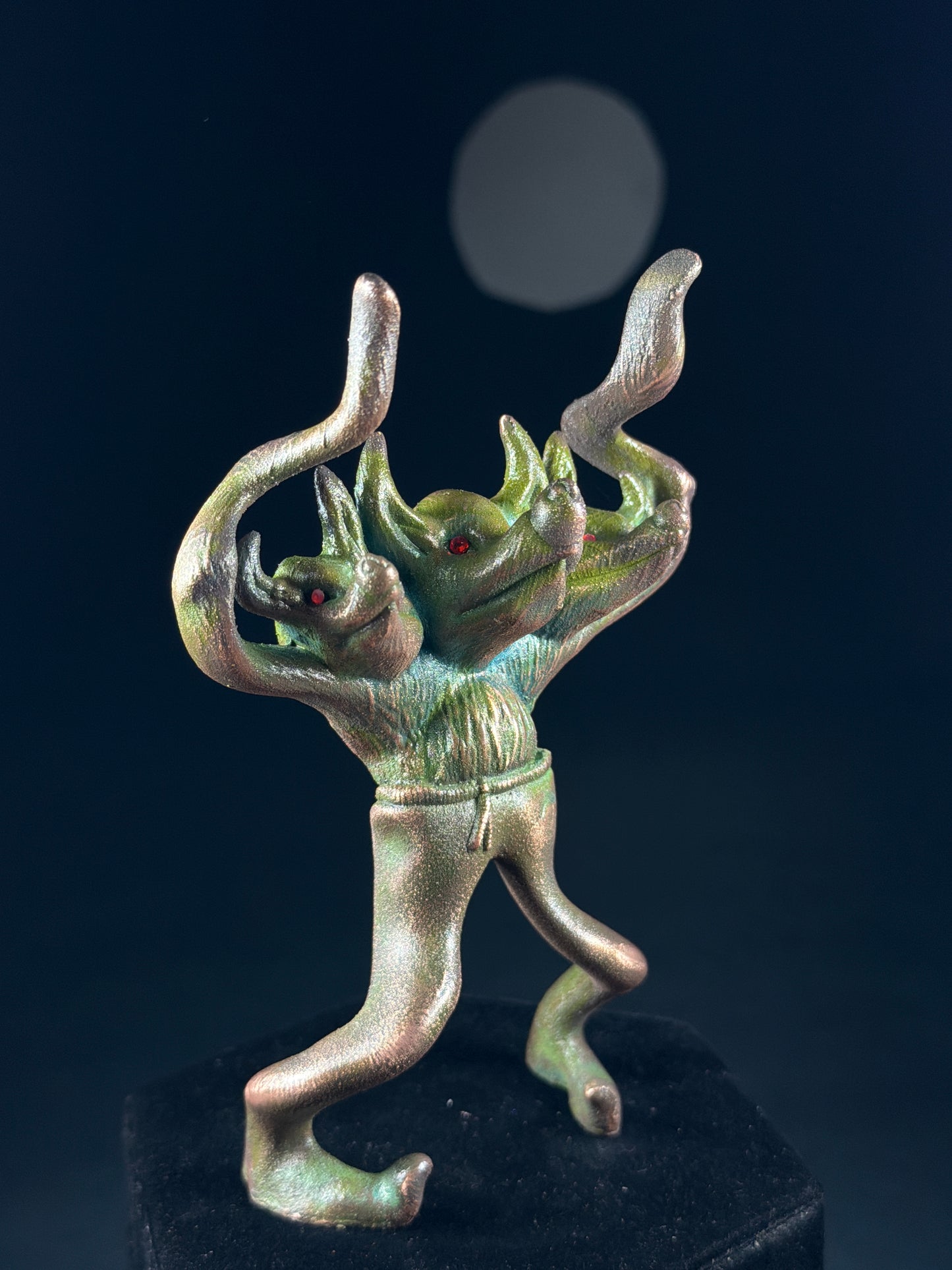 Wolfman: Copper Plated with Green Patina
