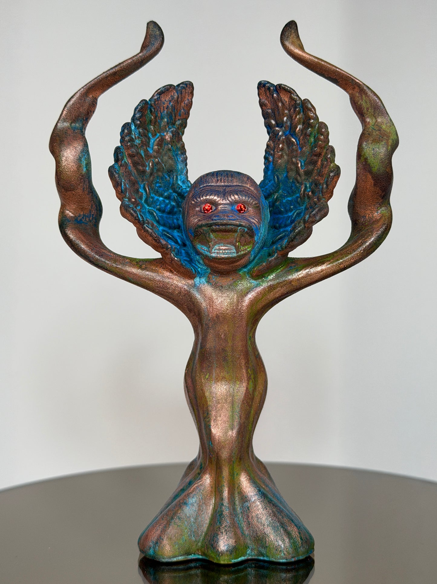 Adult Cherub Ape: Copper Plated Tall Complications