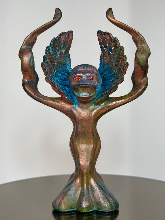 Adult Cherub Ape: Copper Plated Tall Complications