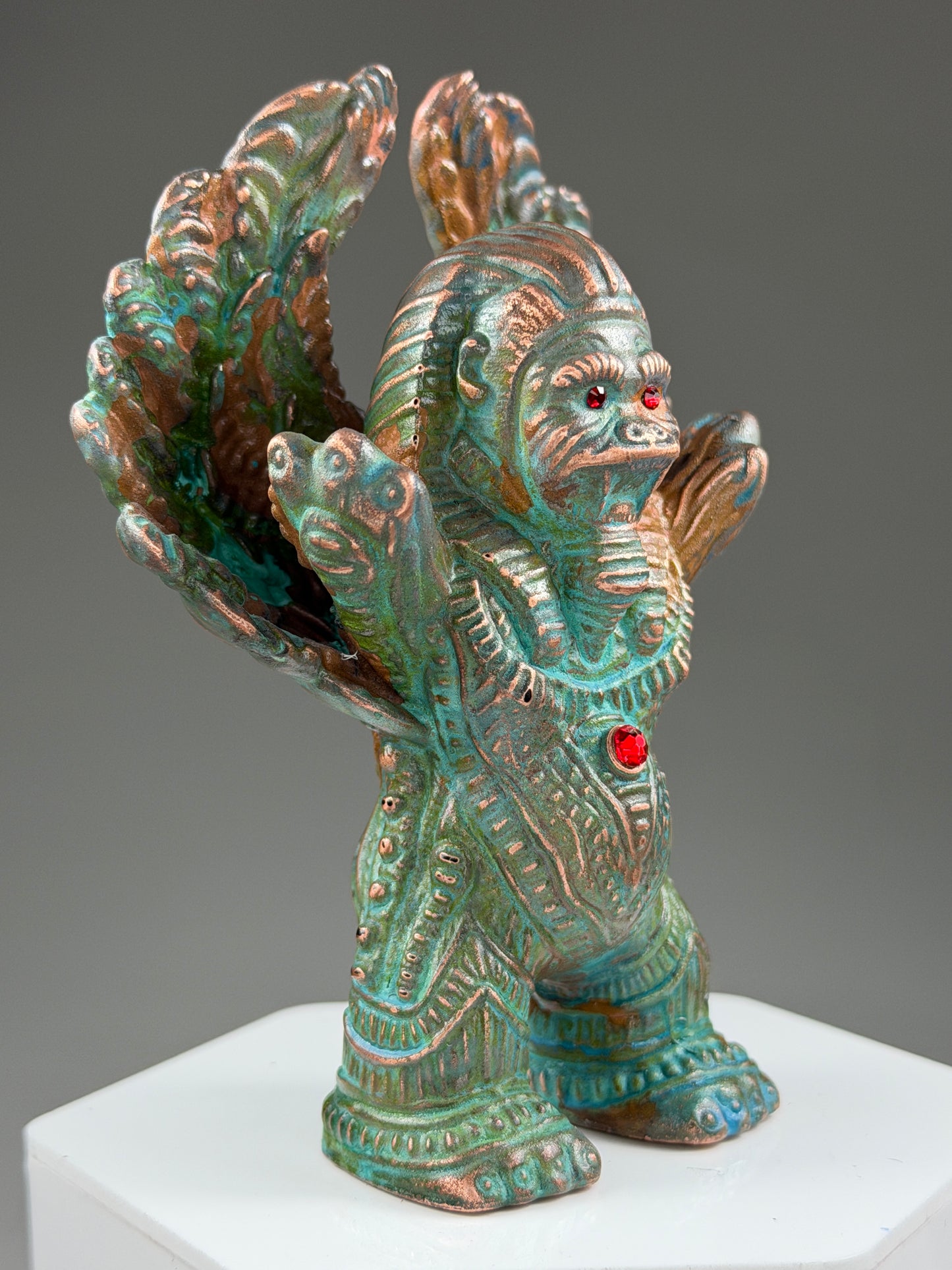 Winged Sphinx Ape: Cooper Plated Wisdom