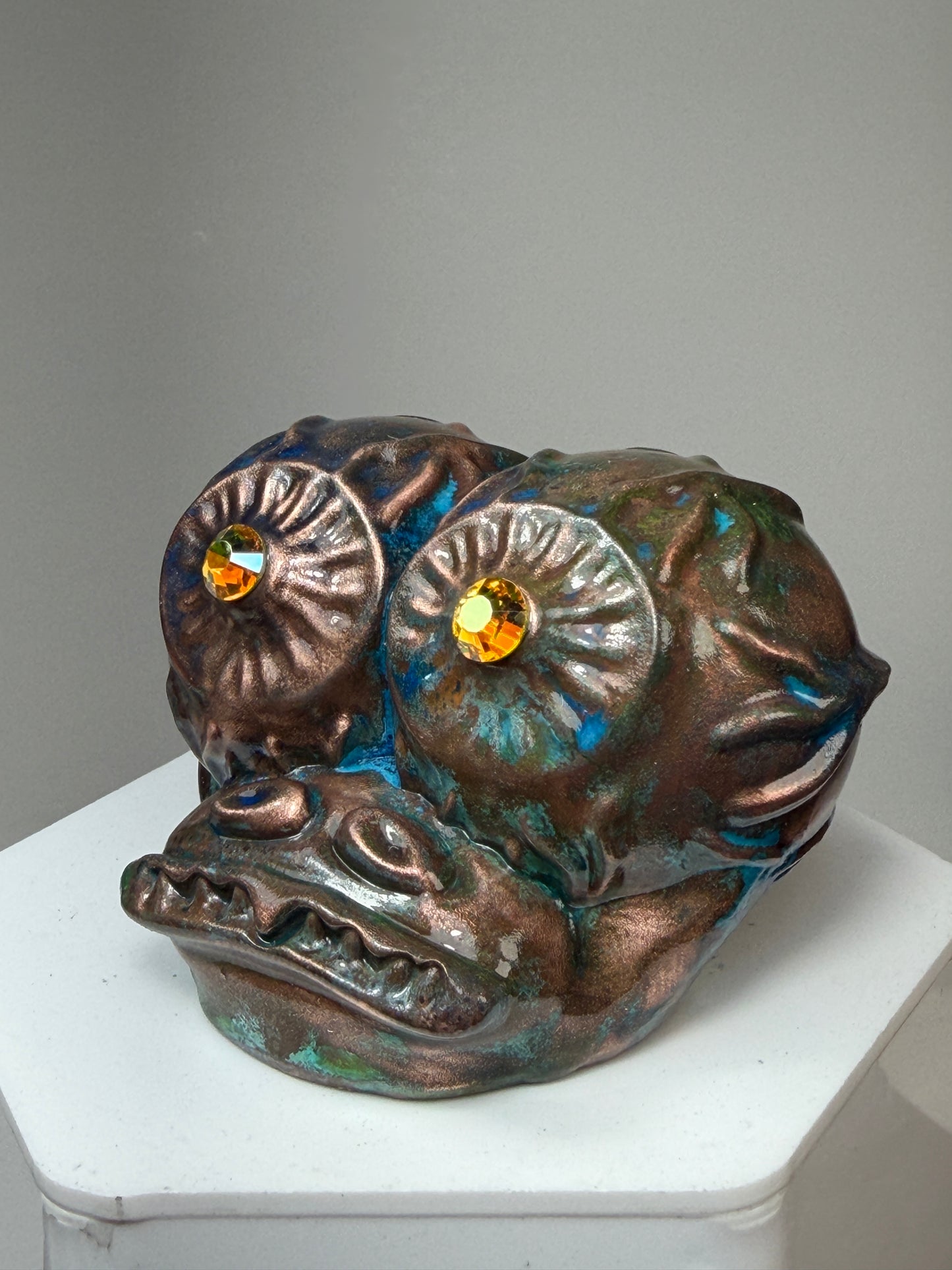 Eyeball Freak Head: Copper Plated Large Stare