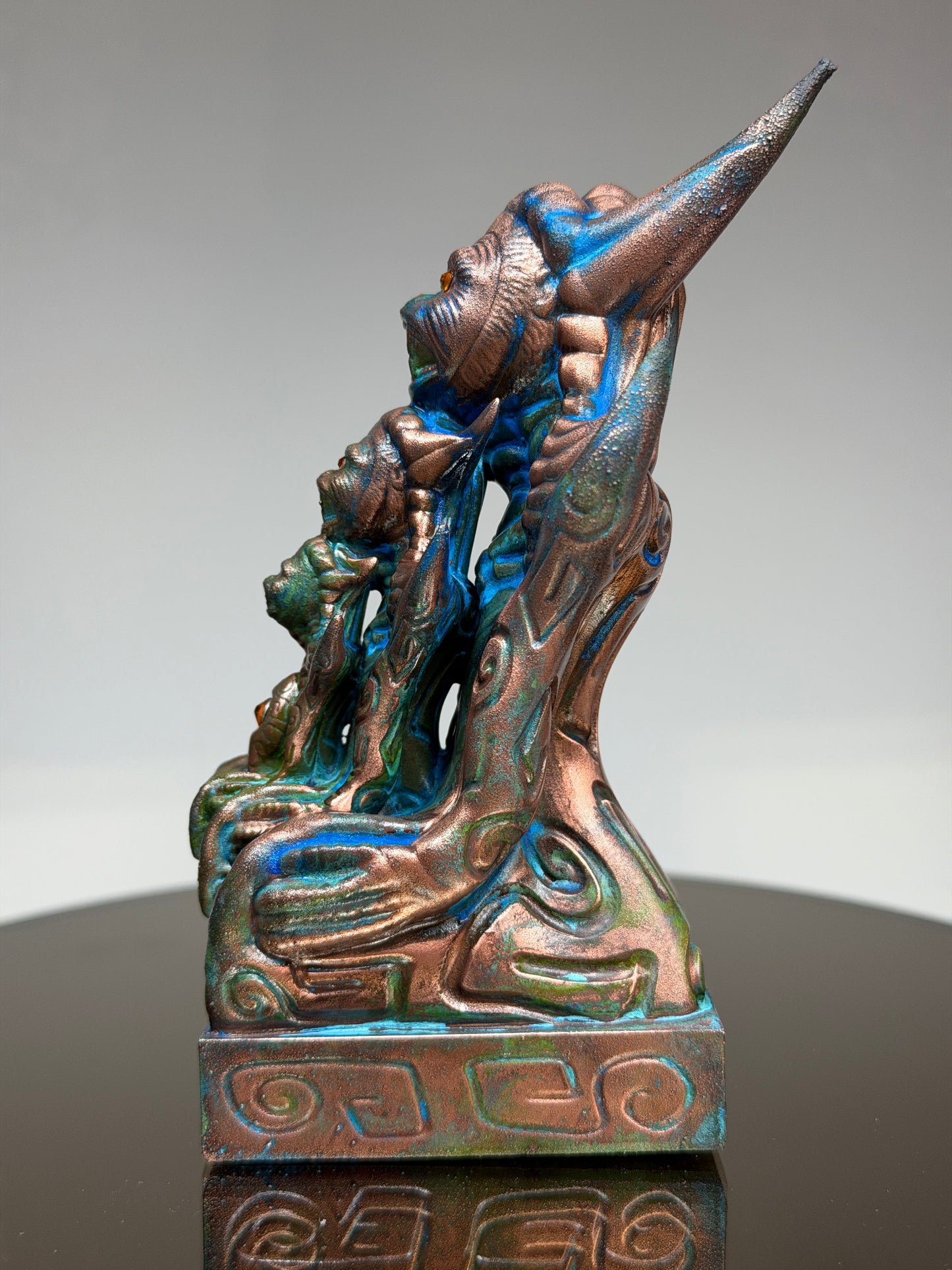 Egyptian Cosmonaut Apes: Copper Plated Stack