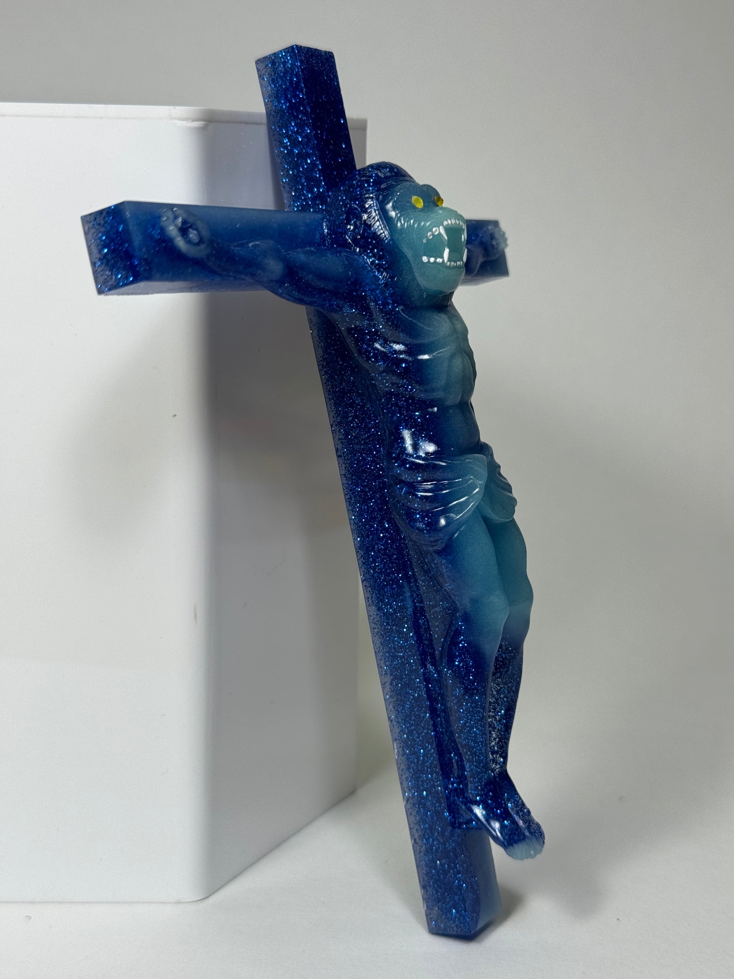 Christ on the Cross but he is an Ape, Magical Toy: Feeling Blue, How R U?