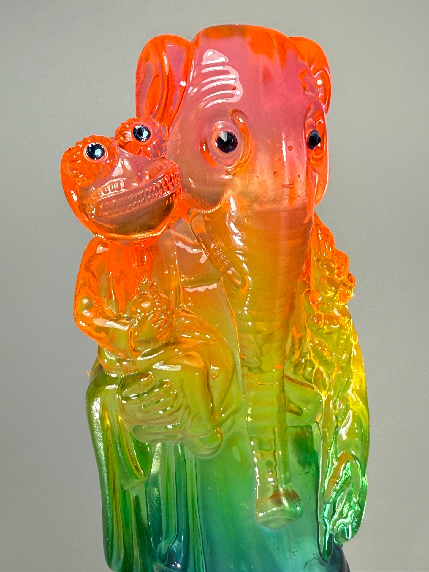 Elephant Joseph and Child: Transparent Rainbow