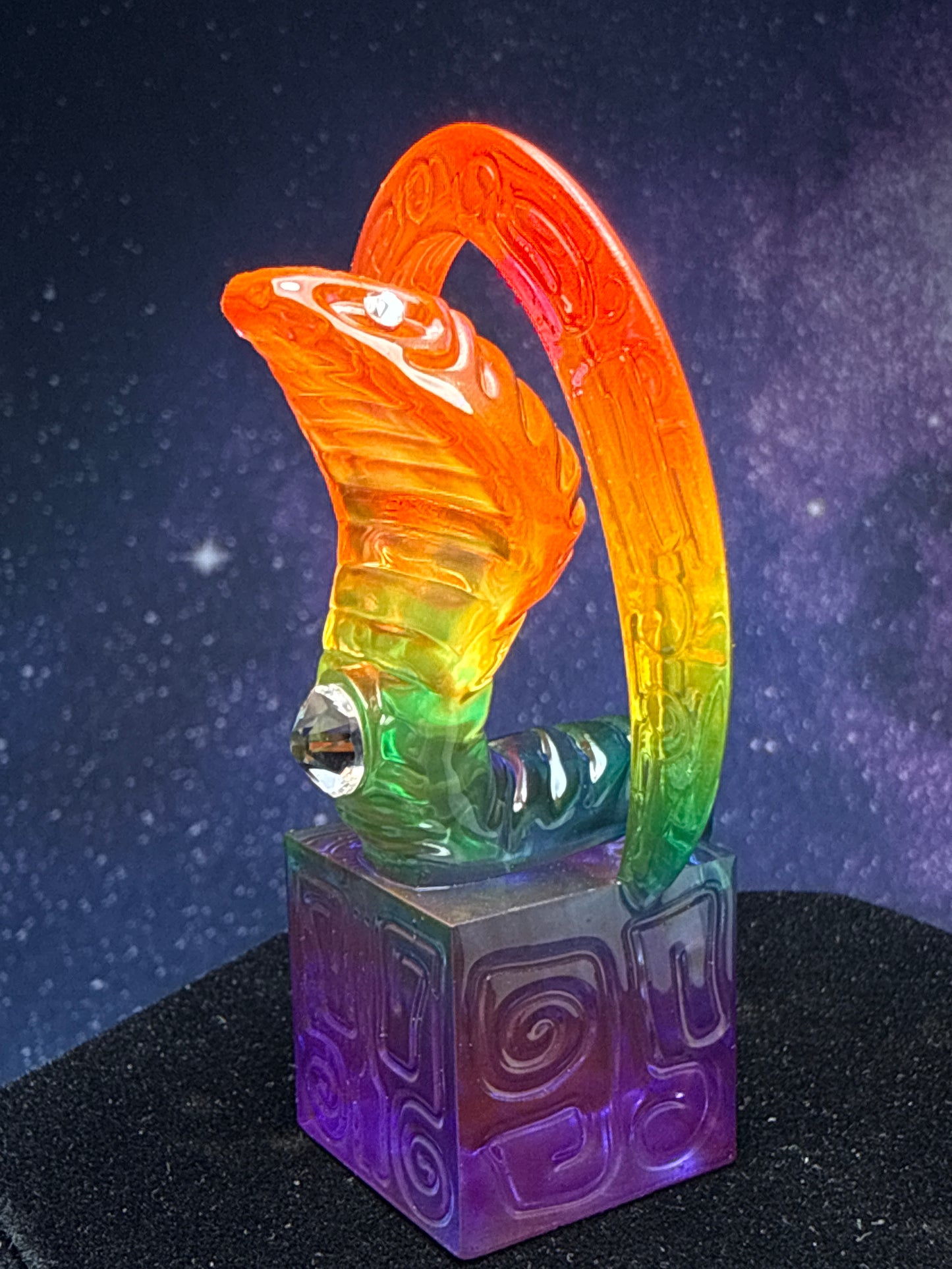 Egyptian Cobra: Transparent Rainbow