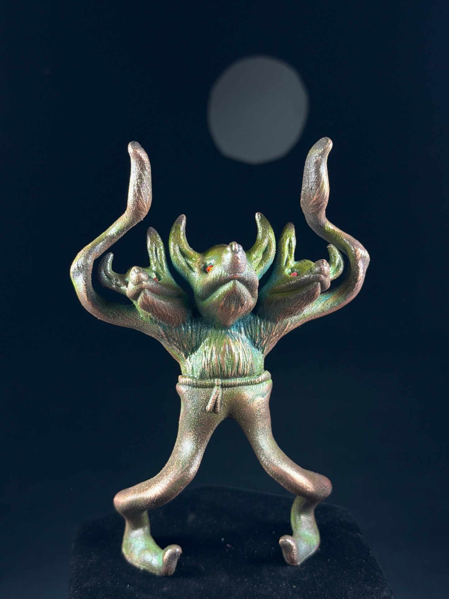 Wolfman: Copper Plated with Green Patina