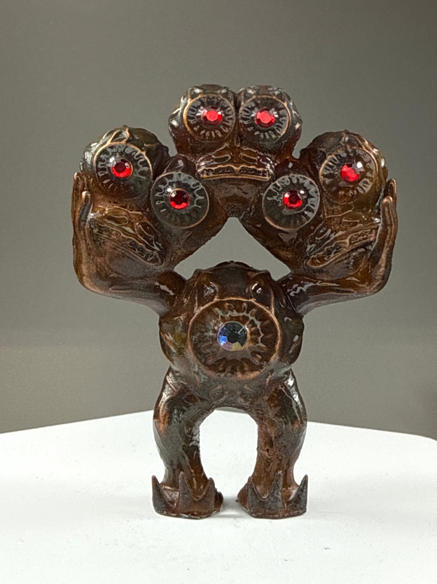 Eyeball Freak: 3 Heads Copper Plated