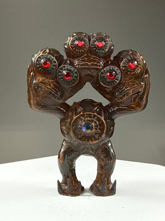 Eyeball Freak: 3 Heads Copper Plated