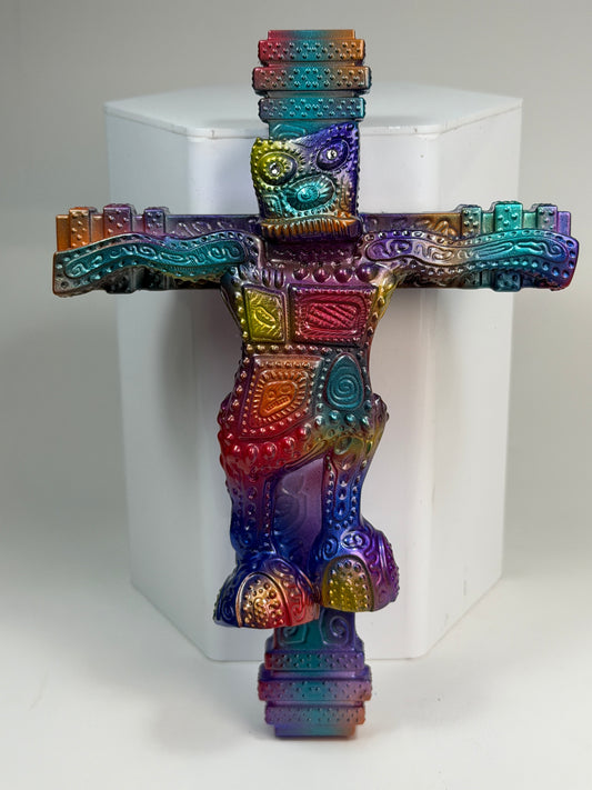 Wonky Robot Up on the Cross: Violent