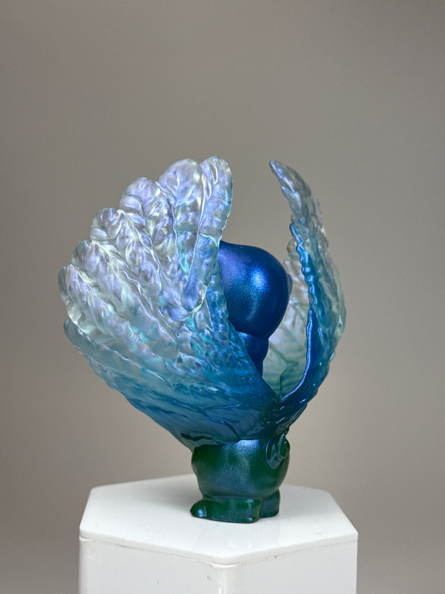 Winged Twisted Pig: Blue Heart