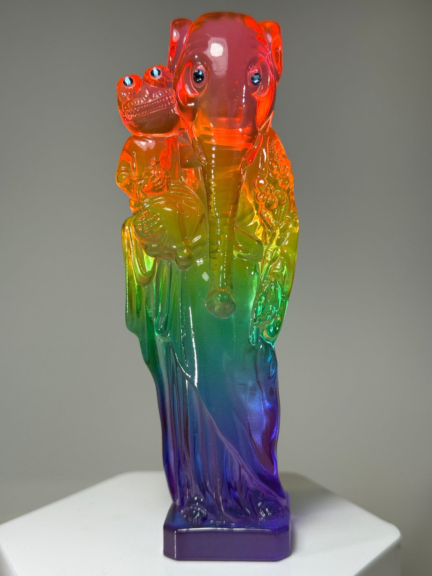 Elephant Joseph and Child: Transparent Rainbow