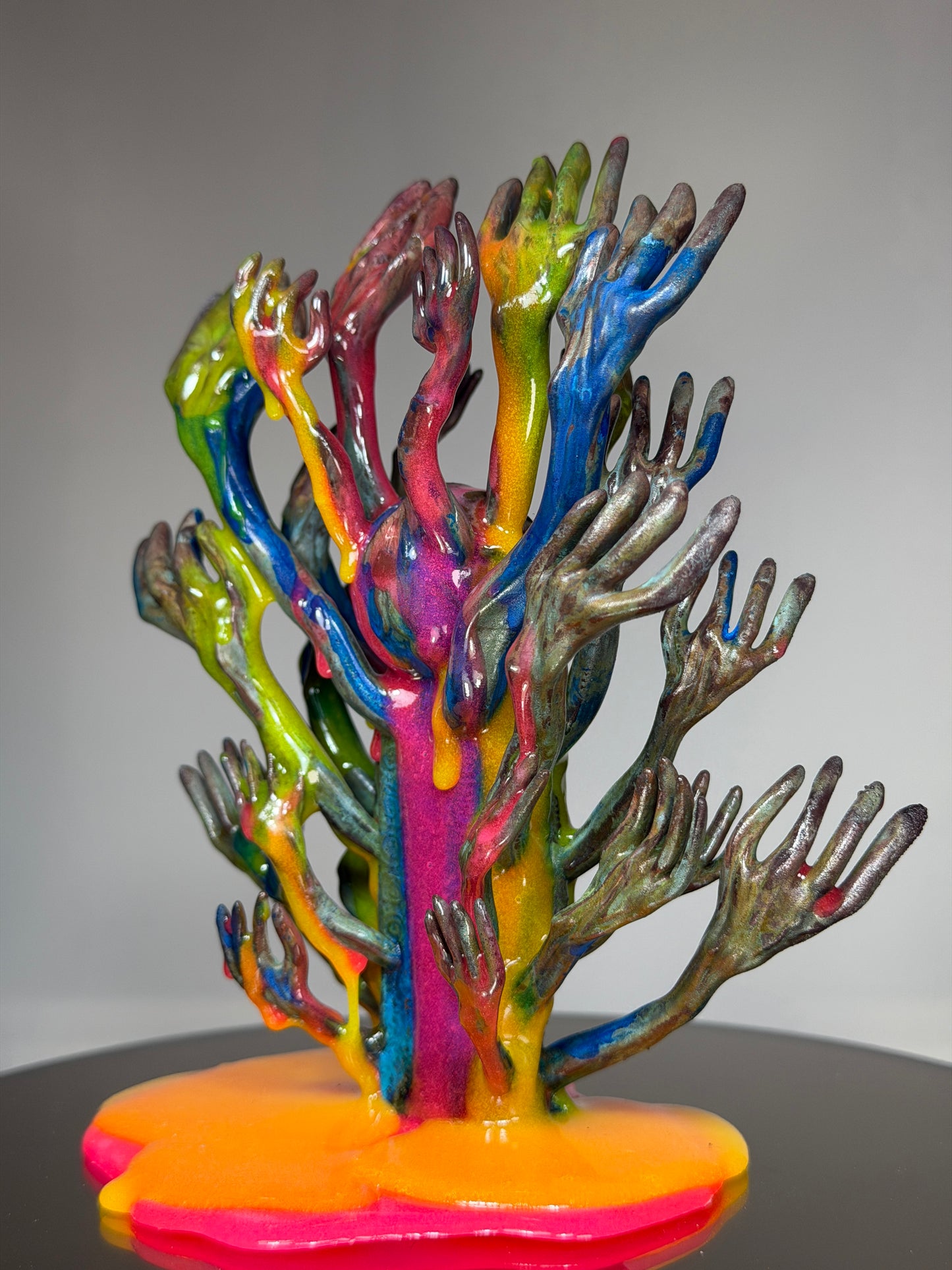 The Hands of God: Copper Plated Color Dump Glow Universe Sane