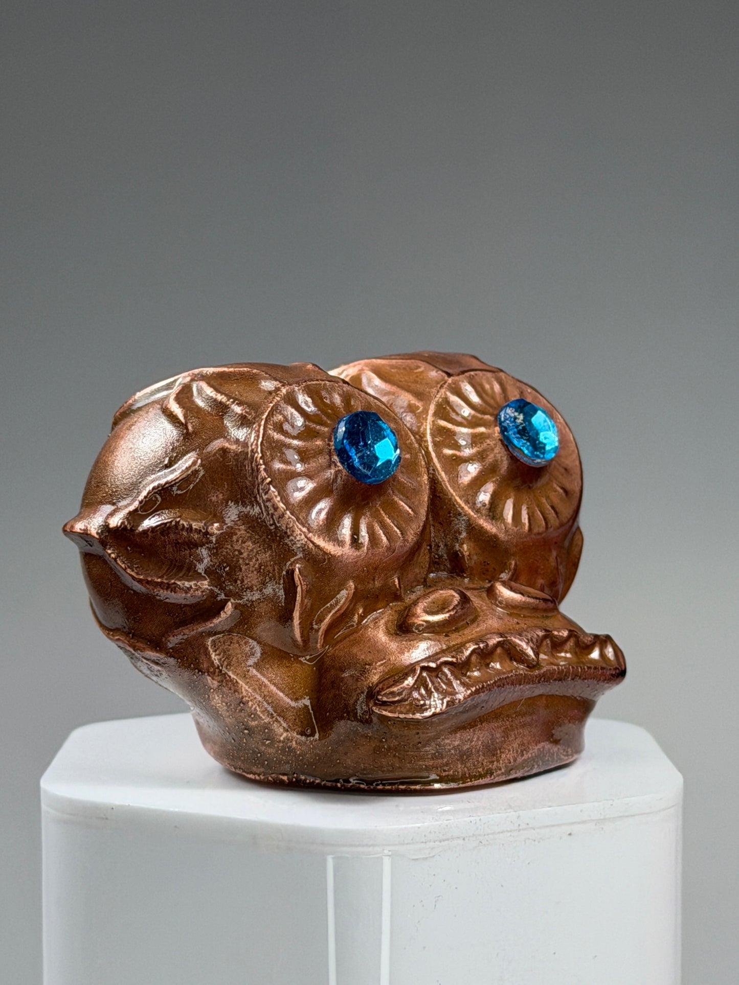 Eyeball Freak Head: Copper Plated Hard Times