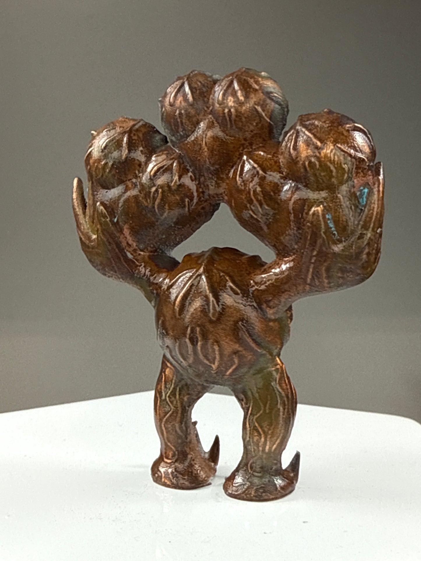 Eyeball Freak: 3 Heads Copper Plated