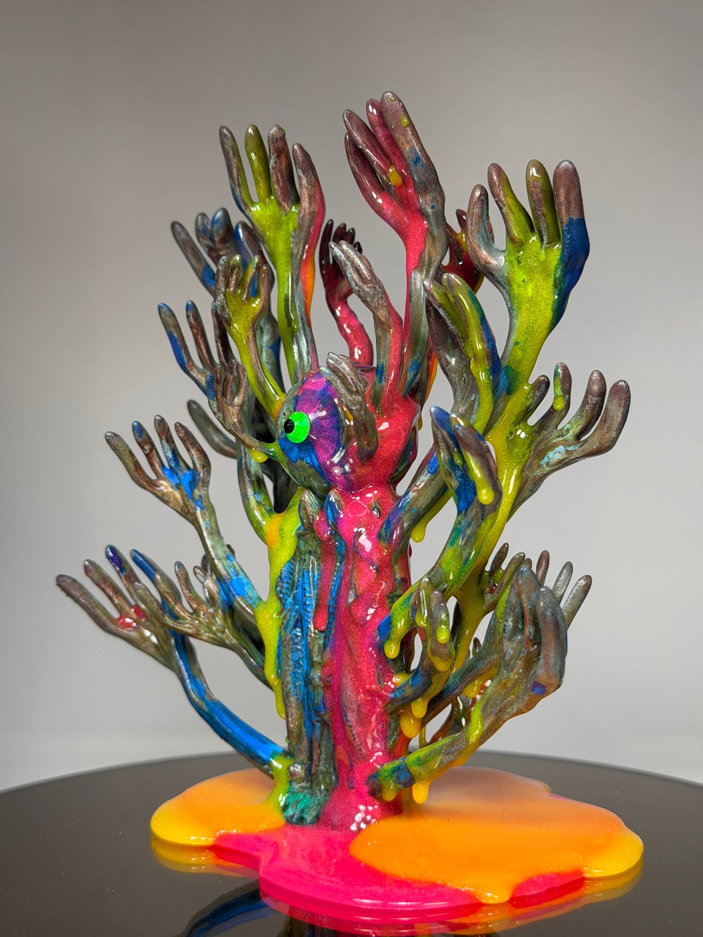 The Hands of God: Copper Plated Color Dump Glow Universe Sane