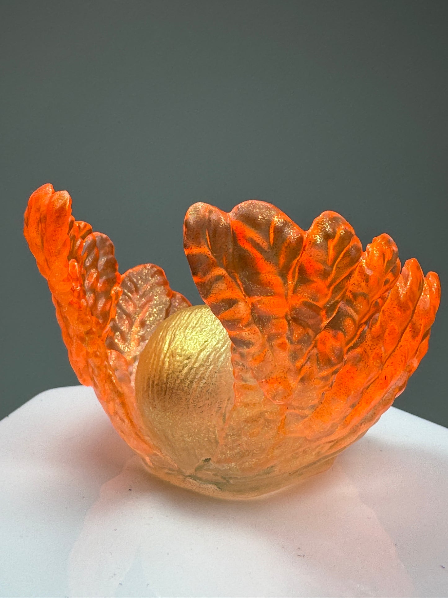 Cherub Ape: Orange and Gold