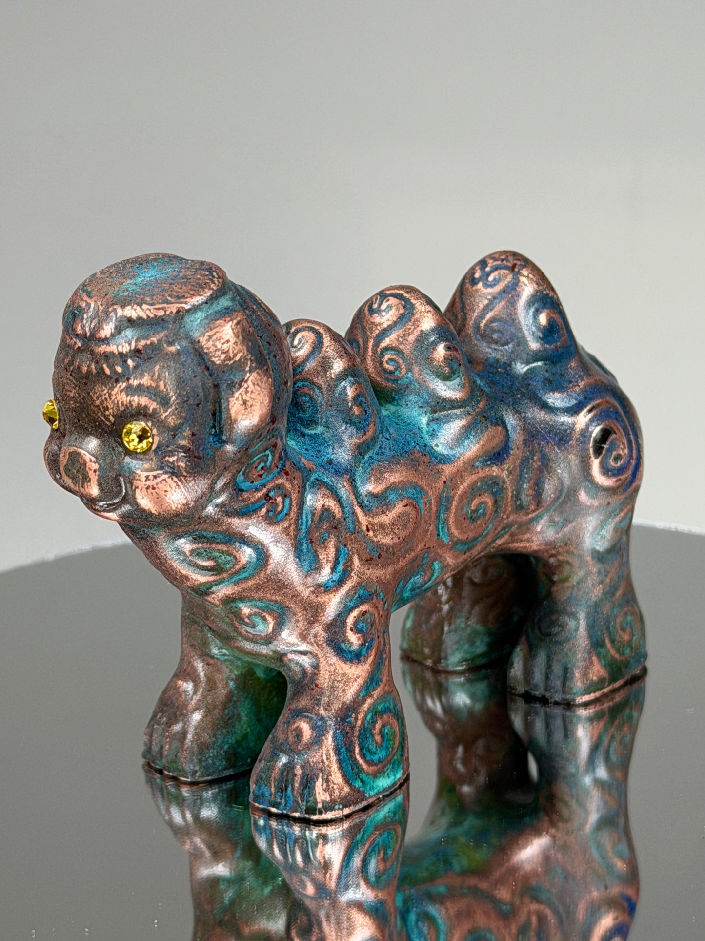 Camel Pig: Three Humped Copper Plated