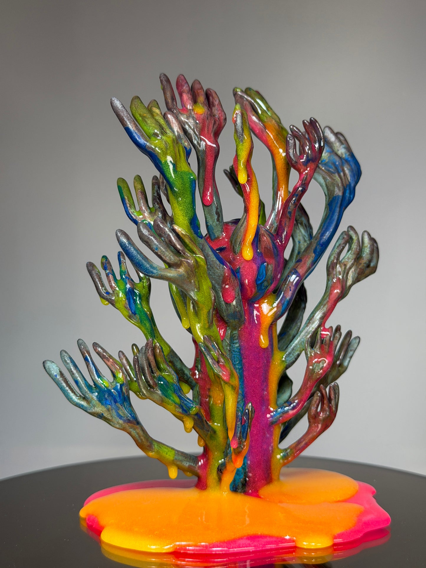 The Hands of God: Copper Plated Color Dump Glow Universe Sane