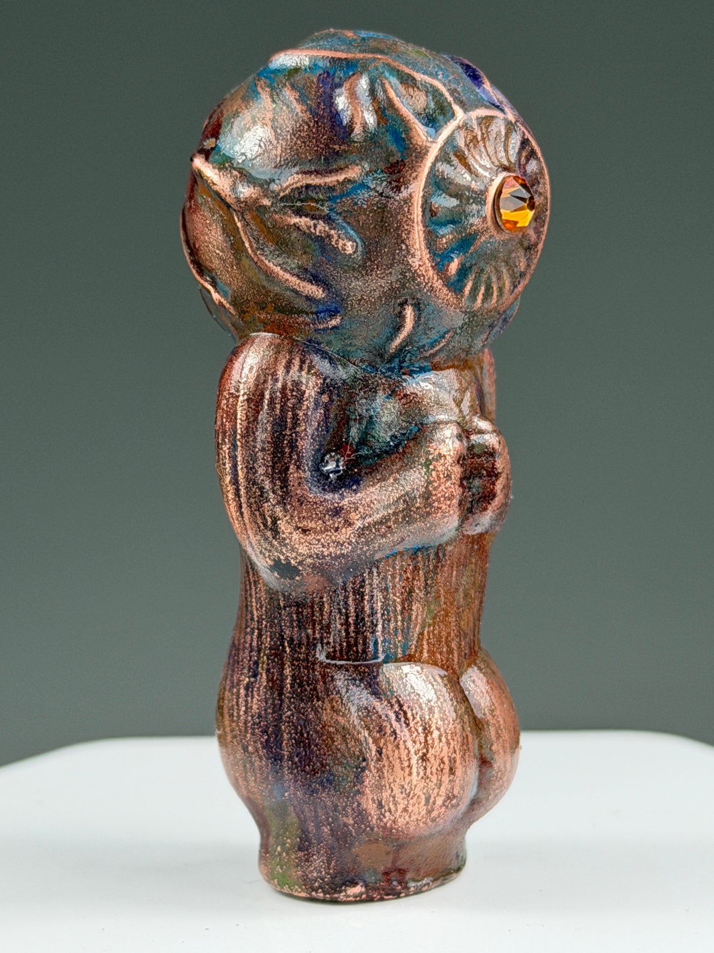 Big Eye Ape: Copper Plated Blink