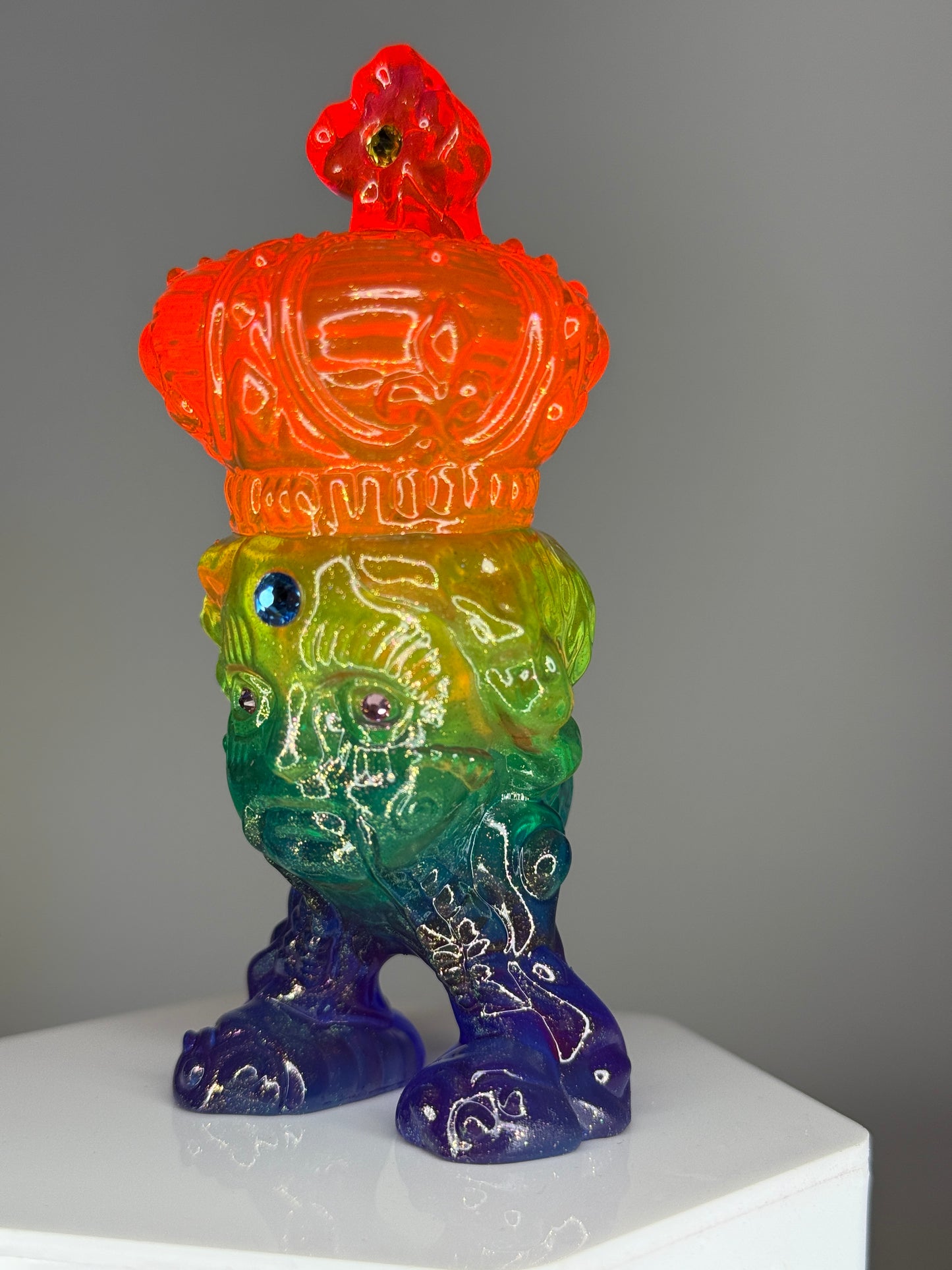 Mecha Faith Hopper: Clear Rainbow Gold