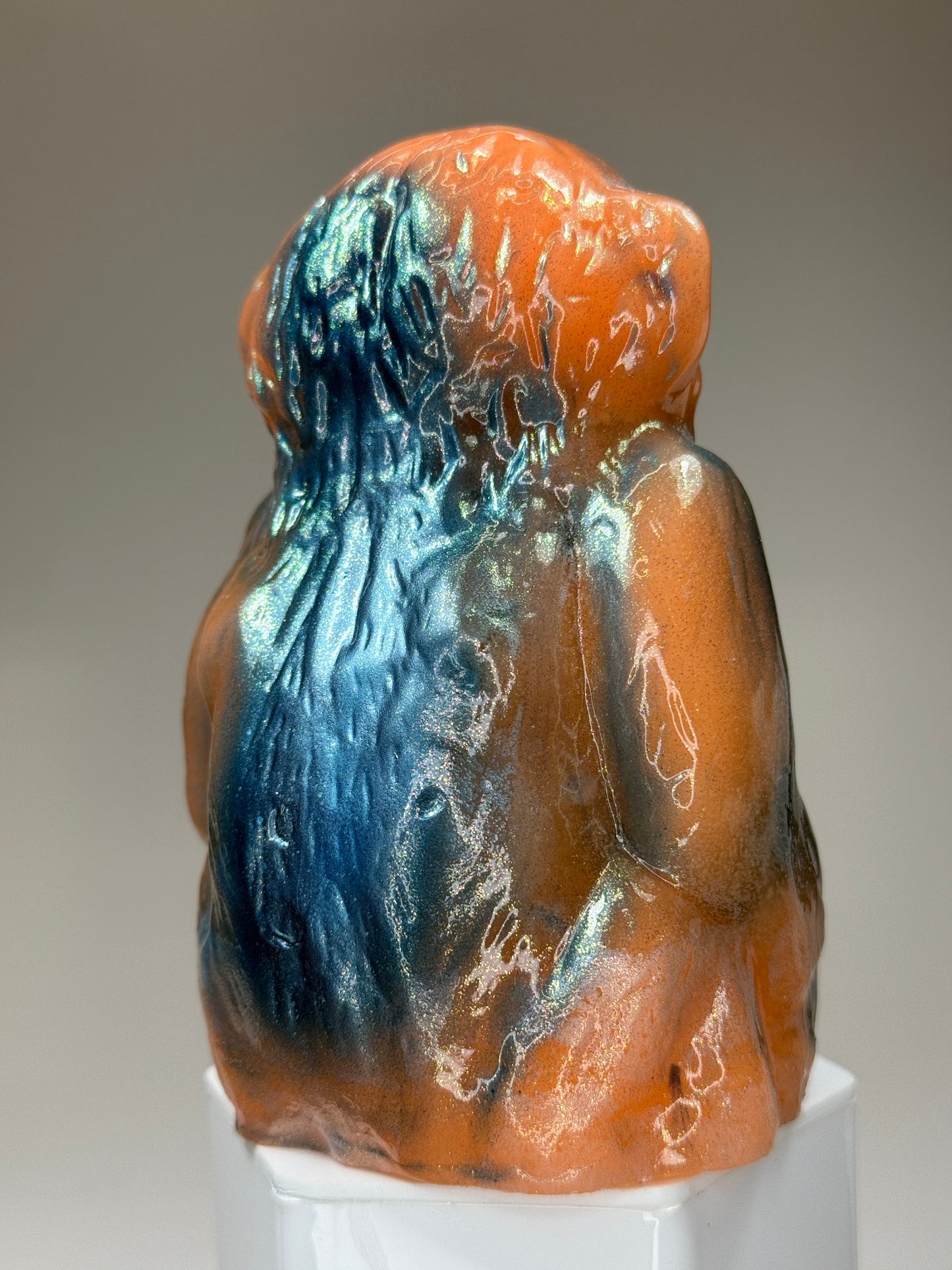 Sitting Monkey: Orange Glow Squat